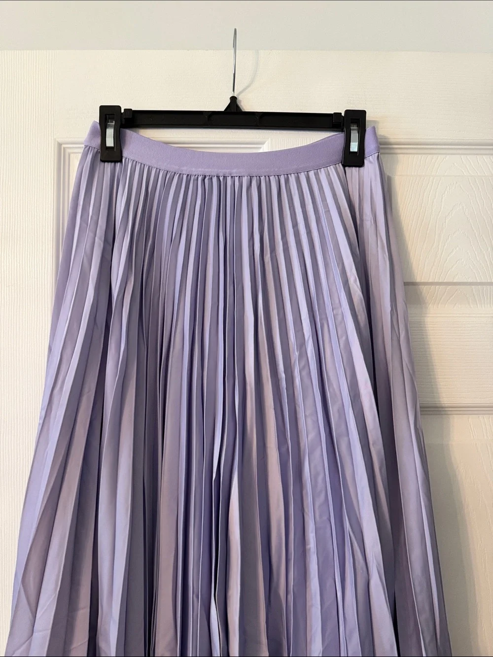 Lilysilk Pleated Lavender Midi Skirt - Women size M brand new length 30” W 26” - Picture 2 of 9